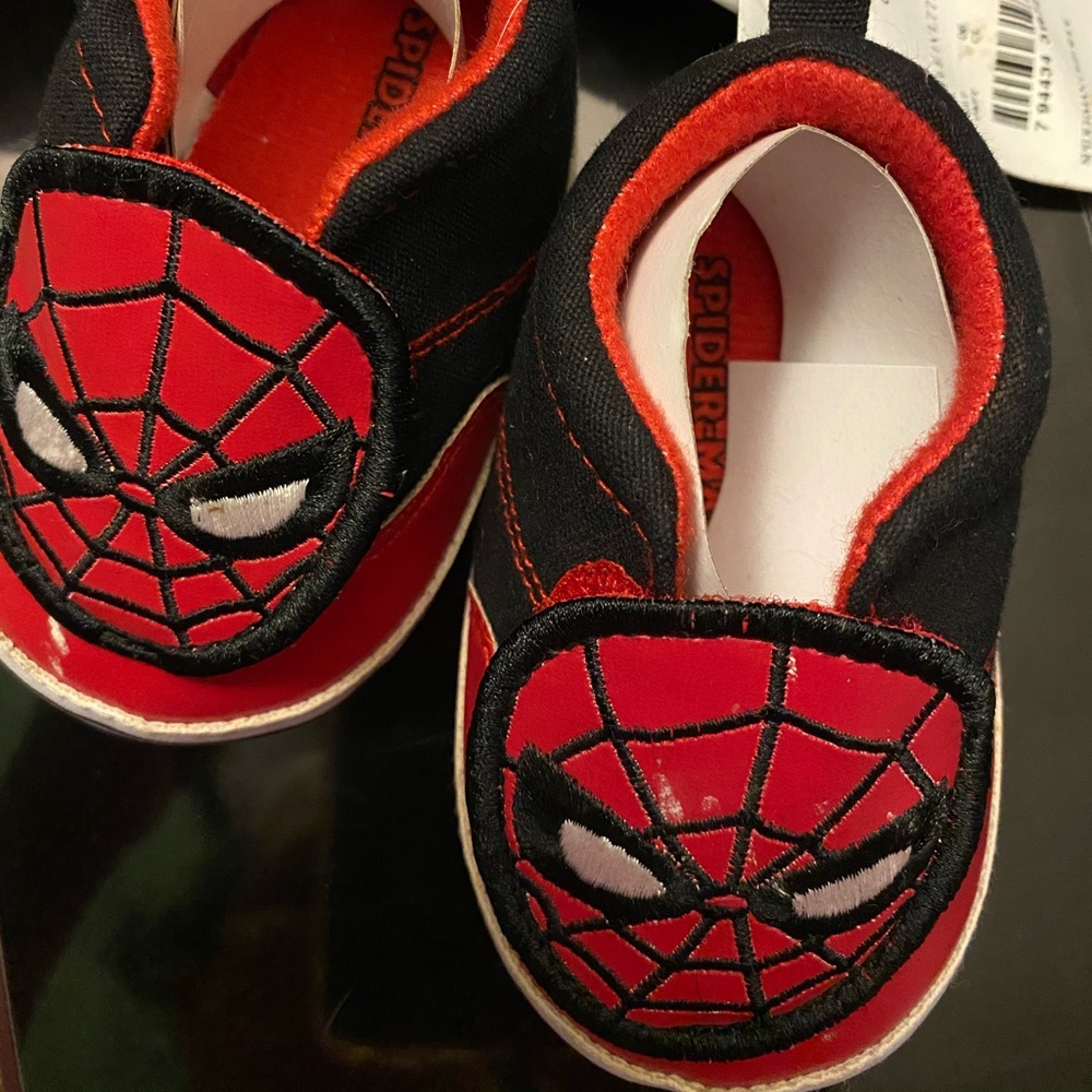 Spider man infant shoes